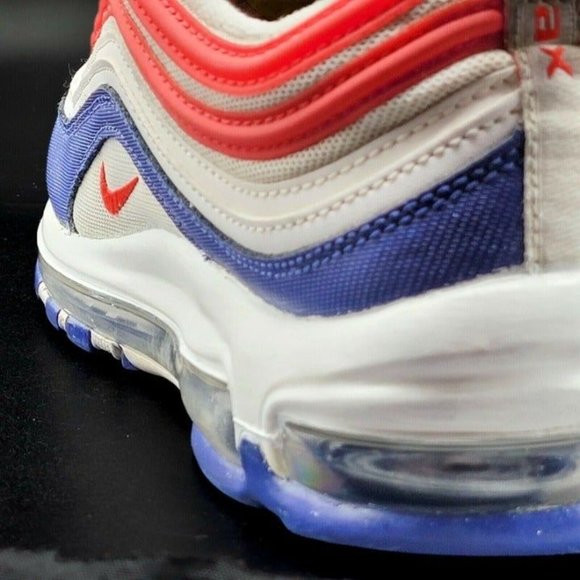 Nike Air Max 97 'USA' 2020 Sz 8.5 CW5584-100 Airmax Americana Uni Red White Blue - Picture 10 of 12